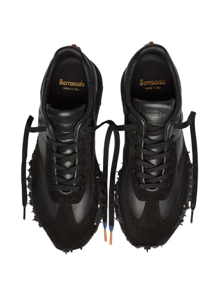Sneakerși Barracuda din piele negru