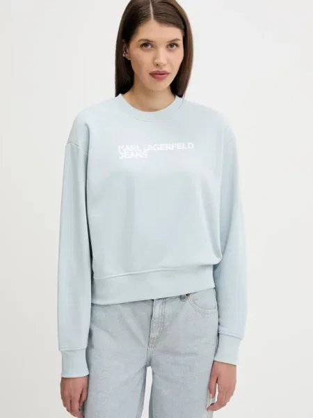 Суитчър Karl Lagerfeld Jeans с принт бяло
