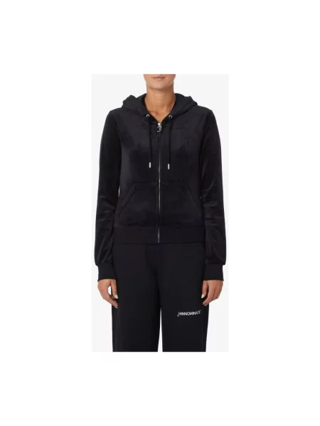 Komplet dresowy Juicy Couture z kapturem czarny