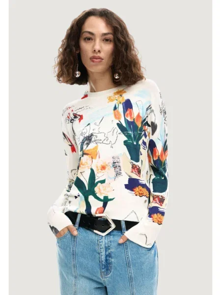 Casual tričko Desigual biela