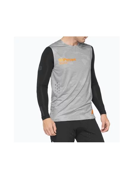 Камуфляжна спортивна футболка 100% без рукавів сіра