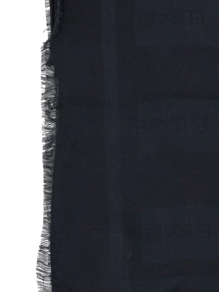 Fular Elisabetta Franchi cu franjuri negru