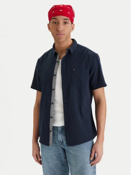 Quiksilver Cămașă Time Box Bleumarin