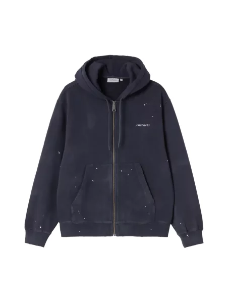 Kurtka Carhartt Wip z kapturem niebieska