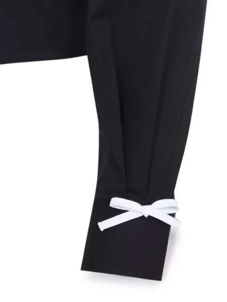 Geacă Moschino cu funde negru