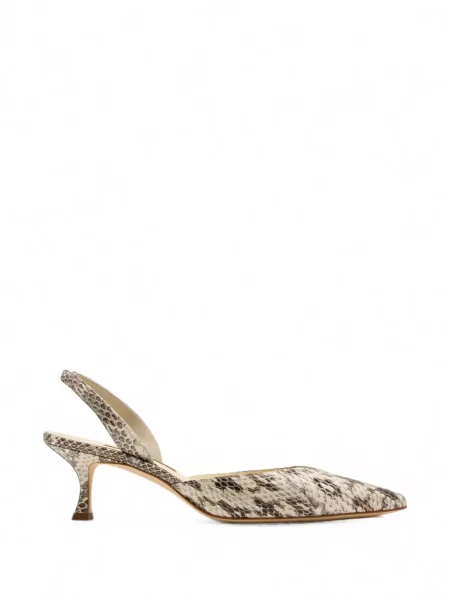 Pantofi cu toc Manolo Blahnik maro