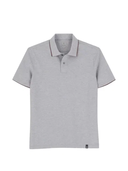 Tricou polo Boggi Milano stretch gri