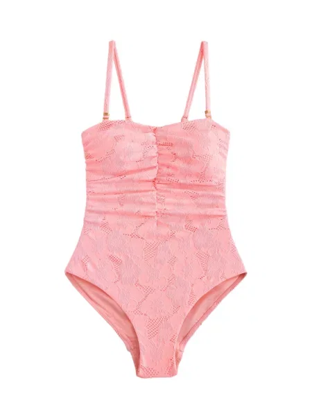 Next Costum de baie modelator neon roz