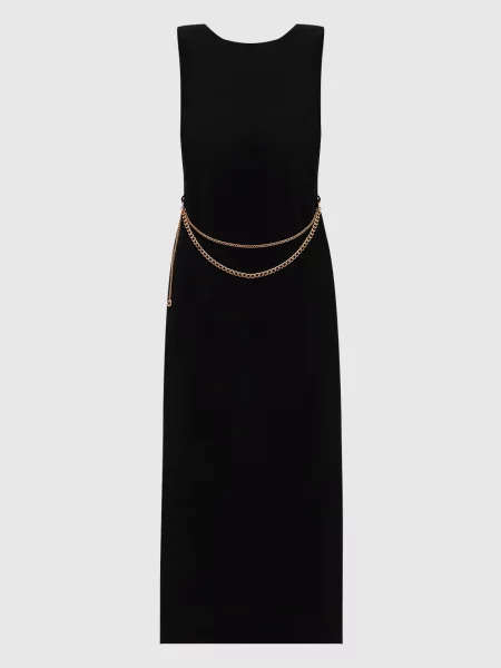 Сукня міді з ланцюжком Twinset чорна