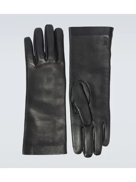 Mănuși Saint Laurent din piele negru