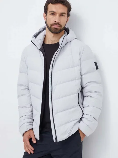 Jack Wolfskin geaca de puf barbati gri de iarna negru