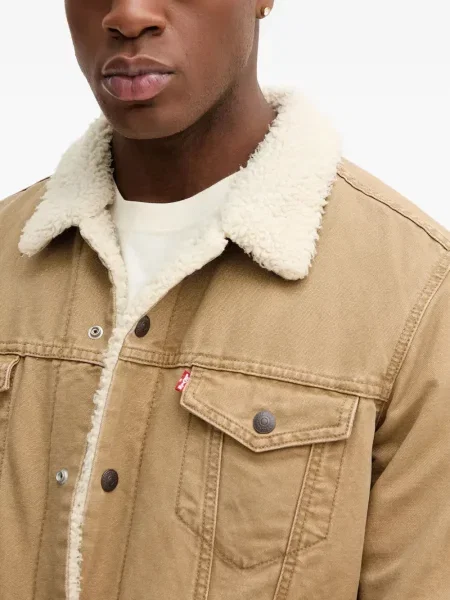 Дънково яке Levi's® с качулка зелено