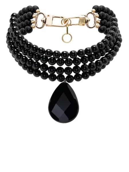Colier Atu Body Couture cu mărgele negru
