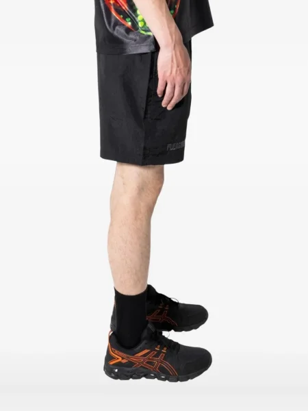 Pantaloni scurți Pleasures cu broderie negru