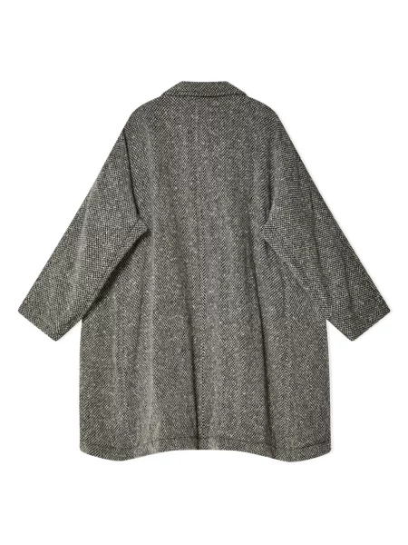 Palton Black Comme Des Garçons cu model herringbone negru