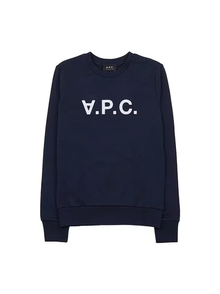 Bluza z kapturem A.p.c. z kapturem niebieska