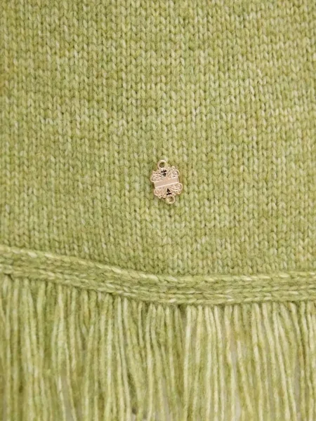 Top Never Fully Dressed cu franjuri verde