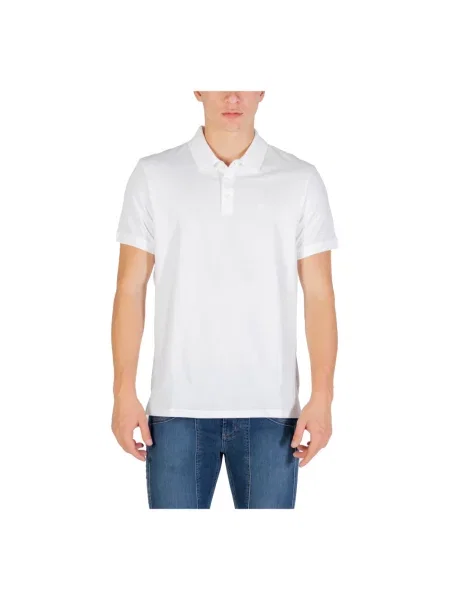 Koszulka polo Calvin Klein Jeans klasyczna biała