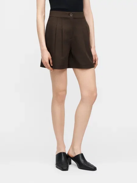 PIECES Pantaloni cutați PCBosella ciocolatiu