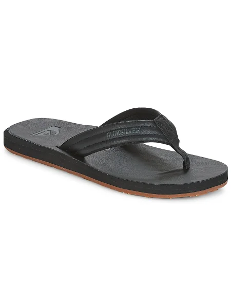 Nubuk papucs Quiksilver fekete