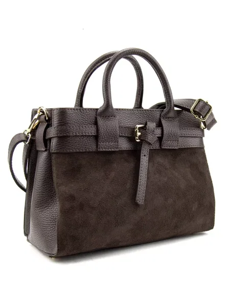 Кожаная сумка Royalbag коричневая