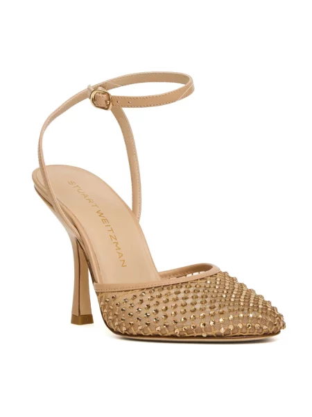 Czółenka Stuart Weitzman skórzana różowa