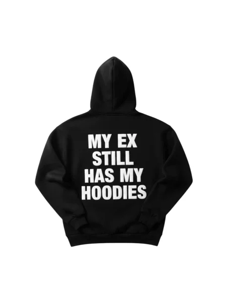 Kleidermafia Μπλούζα φούτερ Oversize EX Part II Hoodie Black and White μαύρο λευκό