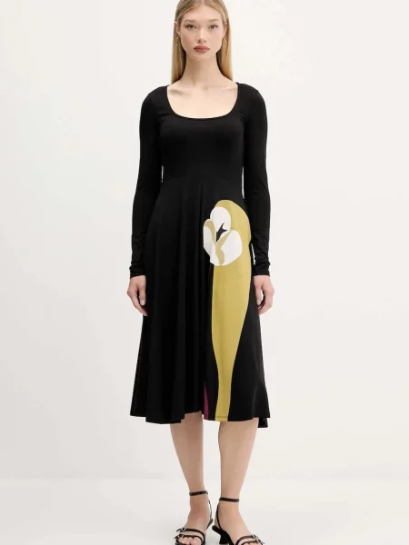 Obleka Desigual LIRIO črna