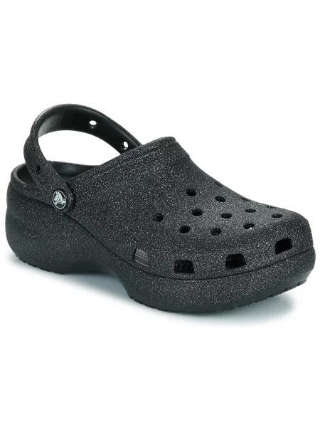Klasične gležnjarji Crocs s platformo črna