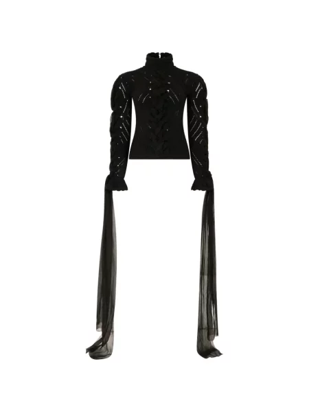 Pulover Roberto Cavalli țesut negru