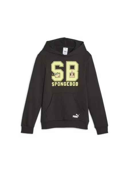 Bluza z kapturem dla dzieci Puma x Spongebob Squarepants czarna
