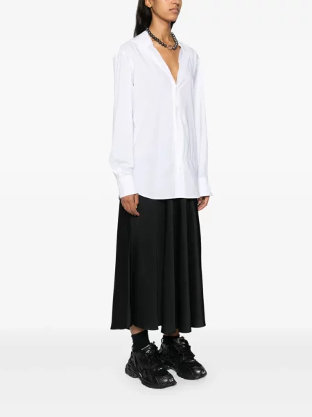 Maxi šaty Mm6 Maison Margiela biela