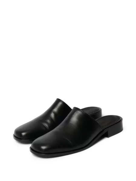 Papuci tip mules Studio Nicholson negru
