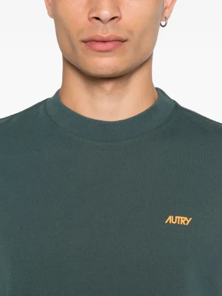 Tricou Autry cu broderie verde
