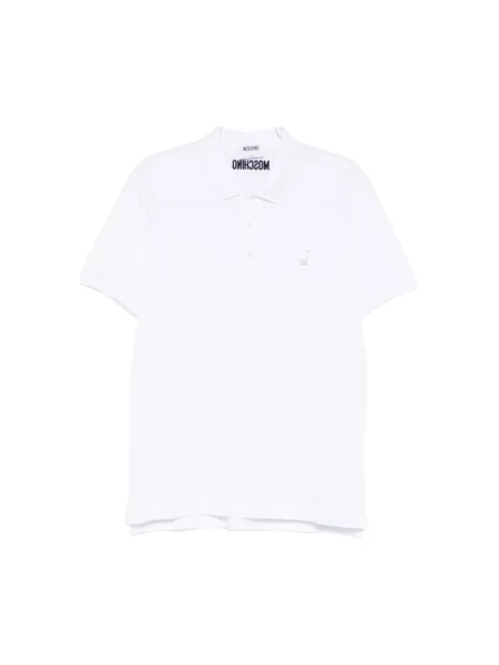 Koszulka polo Moschino biała