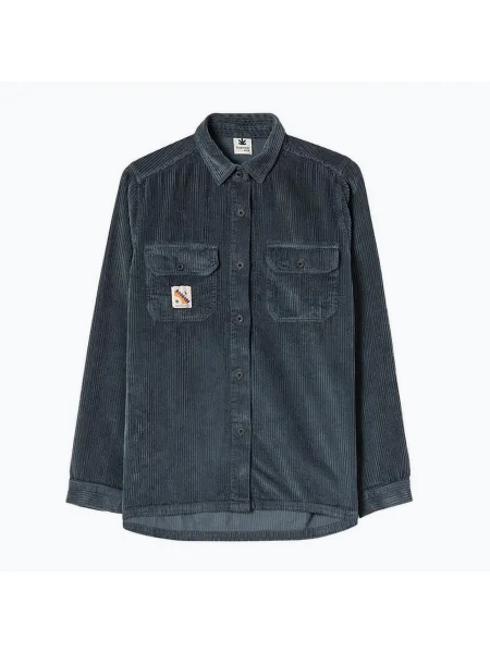 Tricou pentru bărbați Kaotiko Courduroy Minimal bluish-grey gri