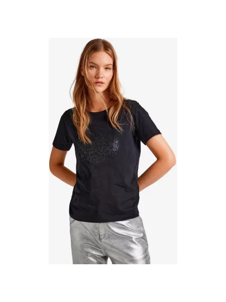 Koszulka Pepe Jeans Kim krótki rękaw XS czarna