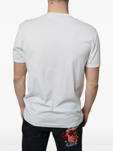 Tricou Dolce & Gabbana cu autograf alb