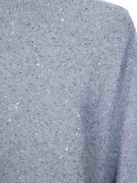 Rochie mini Antonelli cu paiete tricotate gri