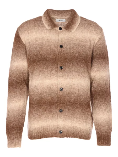 Kardigan Nn07 w paski brązowy