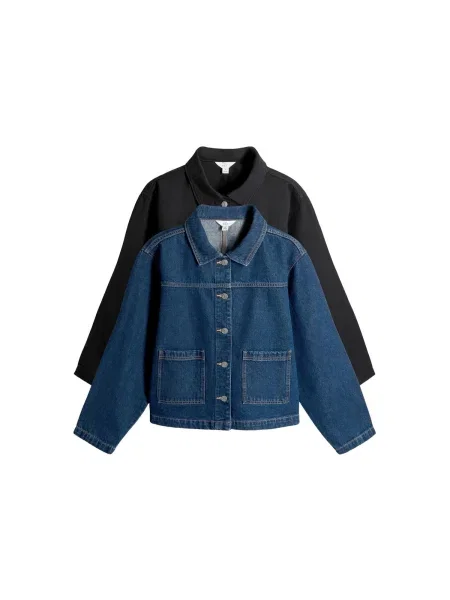 The Set Geacă de primăvară-toamnă albastru denim negru