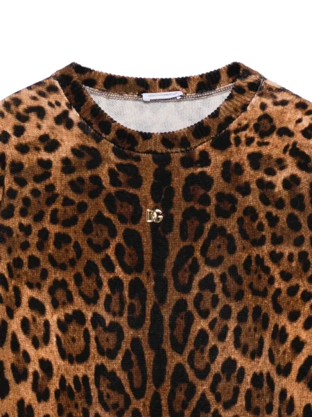 Sweter dziecięcy Dolce And Gabbana brązowy