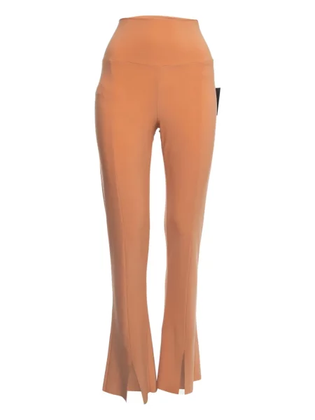 Pantaloni Norma Kamali stretch portocaliu