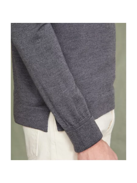 Sweter Officine Generale wełniany szary