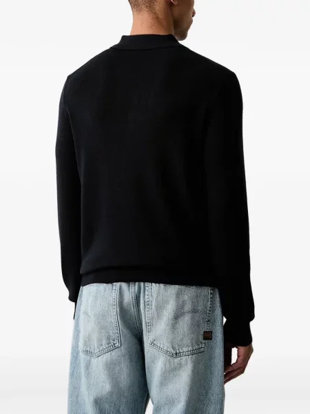 Lung tricou polo Trussardi negru