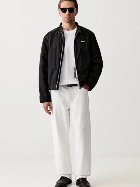 Karl Lagerfeld Jeans krátka bunda pánska čierna