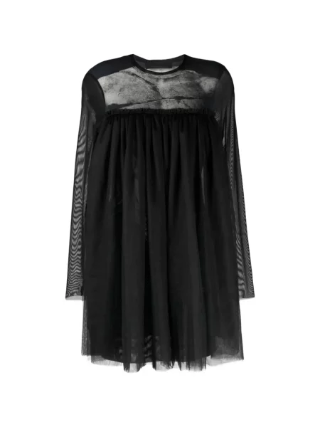 Rochie mini Tessitura din tul negru
