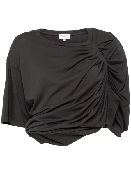 Koszulka Collina Strada drapowana czarna