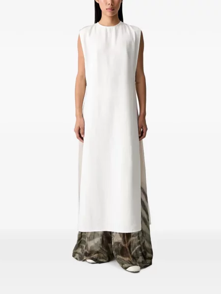 Rochie maxi Vicolo fără mâneci alb