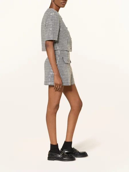 Sandro Szorty Z Cekinami I Kamieniami Ozdobnymi schwarz białe